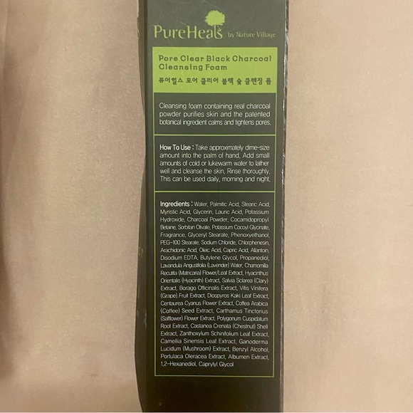 PureHeals Pure Heals Pore Clear Black Charcoal Cleansing Foam UNUSED - Picture 5 of 8